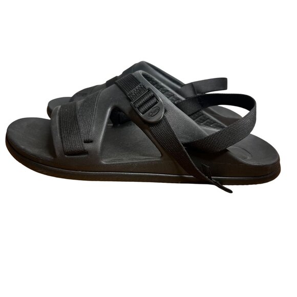 Chaco Chillos Sport‎ Sandal Mens Size 13 Black Slip On Slide Adjustable Strap - Picture 1 of 11